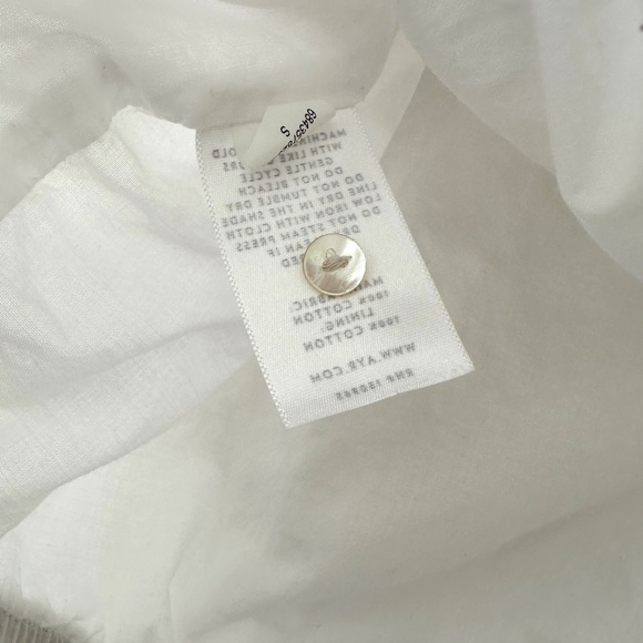 AYR The Puff Puff Sleeve Top Blouse - White Small - Picture 9 of 11